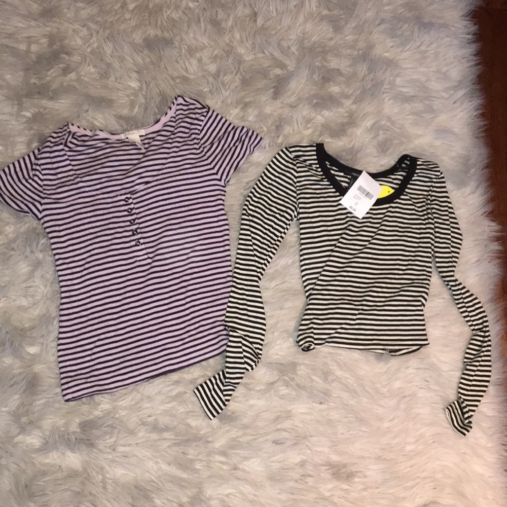 2 striped shirts